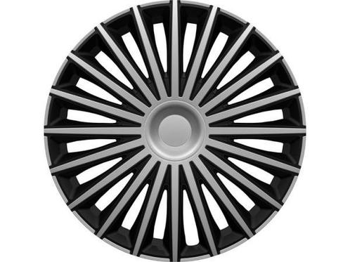 Veiling - Carpoint Wieldoppenset Dakota 15 Inch Zilver/zwart, Auto diversen, Wieldoppen