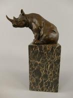 Gremo - milo - Beeld, Rhinoceros - 3 kg - 18 cm - Brons,, Antiek en Kunst