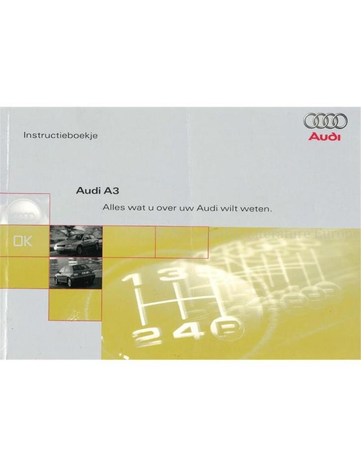 1996 AUDI A3 INSTRUCTIEBOEKJE NEDERLANDS, Autos : Divers, Modes d'emploi & Notices d'utilisation, Enlèvement ou Envoi