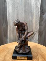 Beeldje - Naked women - 1kg - Brons, Antiek en Kunst