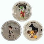 Îles Cook. 5 Dollars 2011 collection of 3 pcs (Cheburashka,, Postzegels en Munten