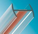 Verbindingsprofiel vlak H profiel-Gehard glas 10 mm dik of g, Doe-het-zelf en Bouw, Glas en Ramen, Verzenden, Nieuw