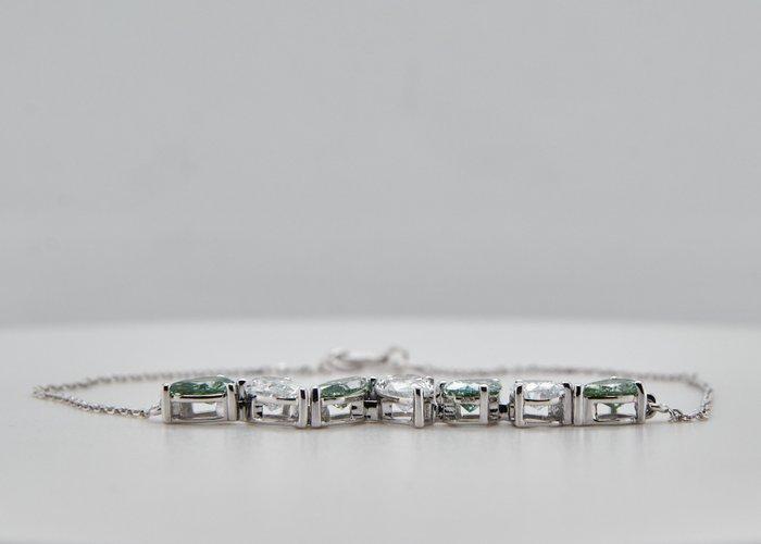 Zonder minimumprijs - Armband - 14 karaat Witgoud - 2.62ct., Bijoux, Sacs & Beauté, Bracelets