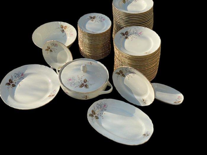 Richard Ginori - Rosa Grigia - Tafelservies (77) - Porselein, Antiek en Kunst, Antiek | Meubels | Tafels