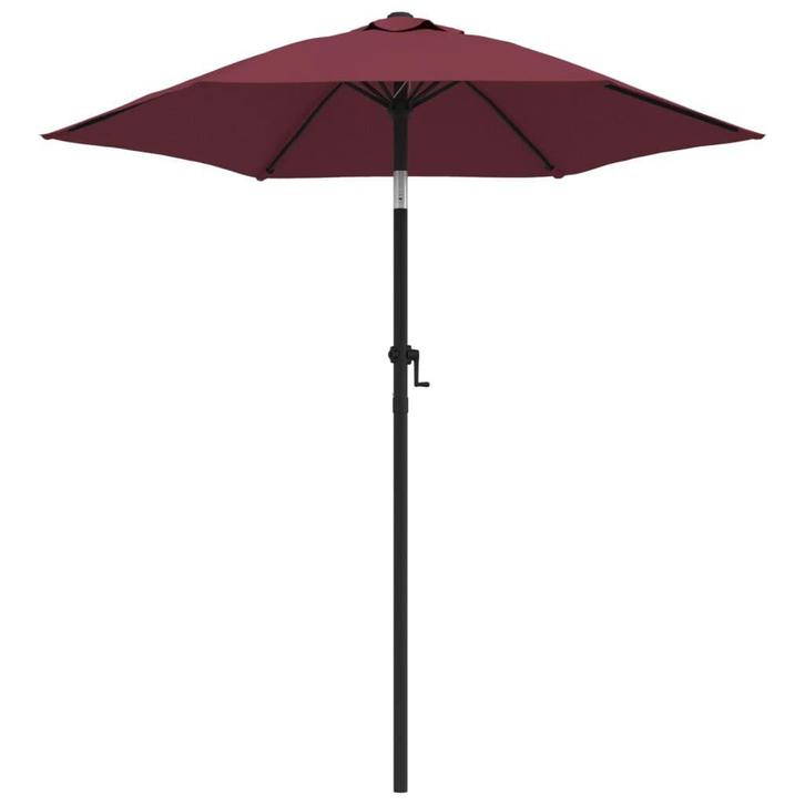 Aluminium Parasol Bordeaux | Retour Deal | Terras Upgrade, Tuin en Terras, Parasols, 2 tot 3 meter, Kantelbaar, Nieuw, Stokparasol