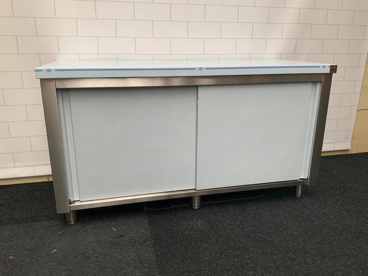 Inomak werkbank met schuifdeuren 140 cm | OP=OP, Zakelijke goederen, Horeca | Keukenapparatuur, Nieuw in verpakking, Ophalen of Verzenden