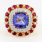 (GIA Certified)-Tanzanite (3.85) Cts -Ruby (1.51) Cts (16)