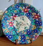 Longwy - Simone Masson - Bord - Décor floral japonisant -, Antiek en Kunst, Antiek | Glaswerk en Kristal