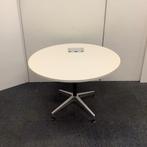 Herman Miller ronde design tafel met elektra, Ø 106 cm, wit, Maison & Meubles