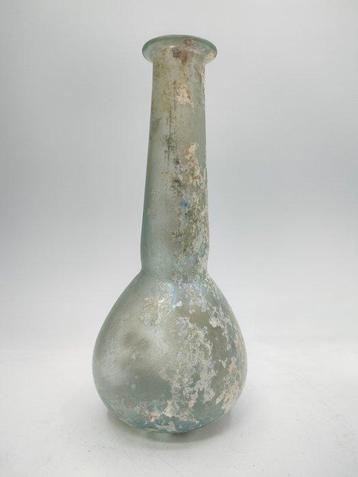 Romain antique Bouteille en verre 18,00 cm.