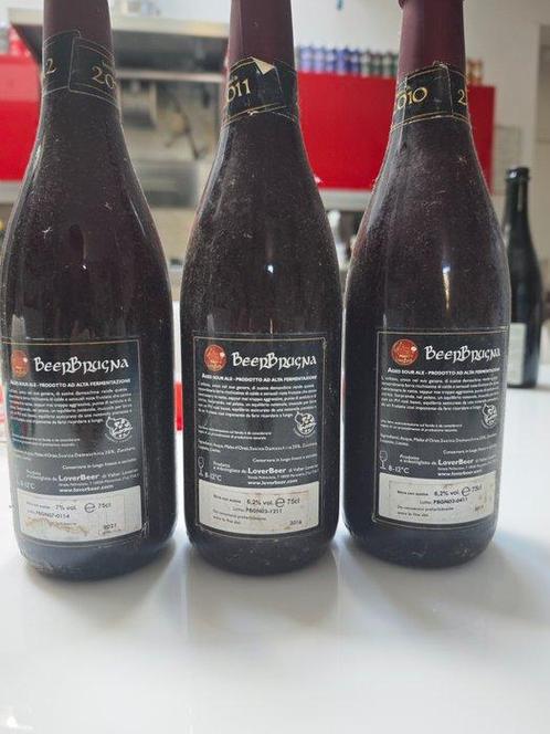 Loverbeer - Beerbrugna 2010-2011-2012 - 75cl - 3 bouteilles, Verzamelen, Wijnen
