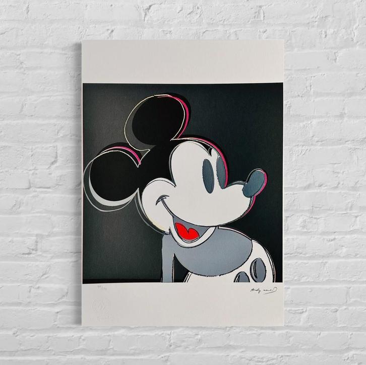 Genummerde Editie ANDY WARHOL Mickey Mouse Myths, Antiek en Kunst, Kunst | Litho's en Zeefdrukken, Verzenden