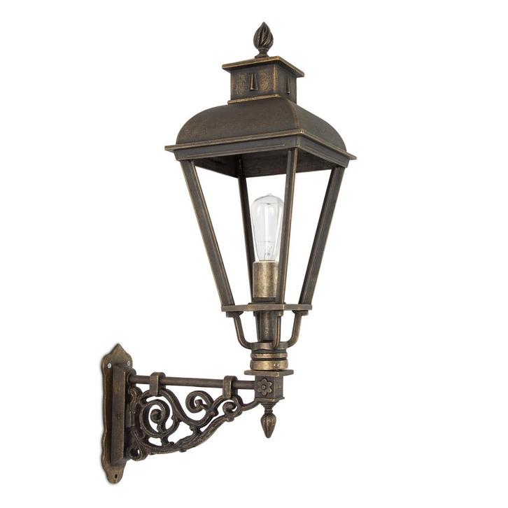 Buitenverlichting brons-koper Vondel Muurlamp Brons, Tuin en Terras, Buitenverlichting, 50 tot 250 watt, Nieuw, Overige materialen