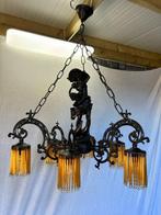 Lamp - Elegantie in Licht – Art Nouveau Kroonluchter met, Antiek en Kunst