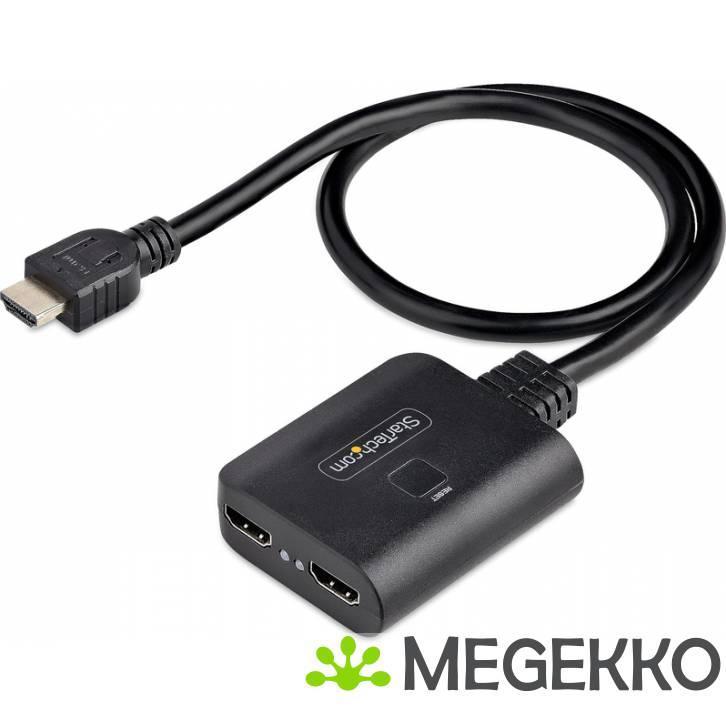 StarTech.com HDMI-SPLITTER-4K60UP video splitter 2x HDMI, Computers en Software, Overige Computers en Software, Nieuw, Verzenden