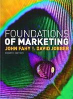 Foundations of Marketing 9780077137014, John Fahy, David Jobber, Gelezen, Verzenden