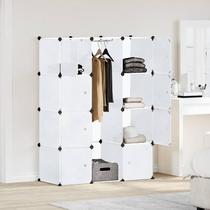 vidaXL Kast met 9 compartimenten modulair 109x36,5x143 cm, Huis en Inrichting, Kasten | Kleerkasten, Nieuw, Verzenden