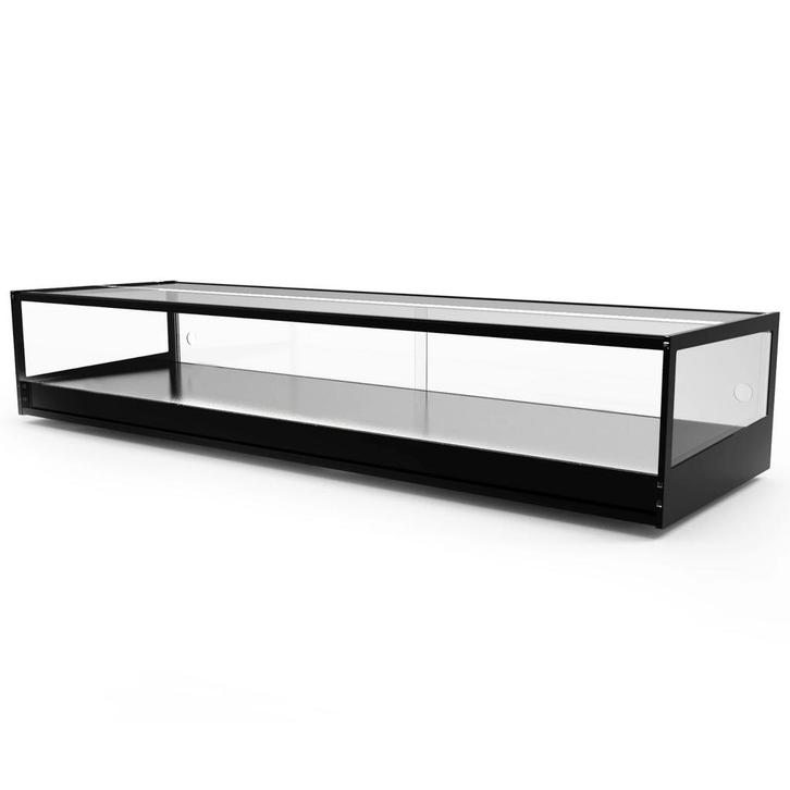 Neutrale Vitrine | LOGIC | Zwart | 1 Niveau |, Zakelijke goederen, Horeca | Keukenapparatuur, Nieuw in verpakking, Verzenden