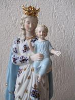 Beeld, Antiek biscuit porselein Mariabeeld - 46 cm - biscuit