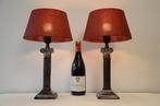 Lampe de table (2) - Paire de lampes à colonne chic pour, Antiquités & Art