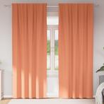 vidaXL Gordijnen met gordijnen 2 pcs Terracotta 260 x 140 cm, Huis en Inrichting, Verzenden, Nieuw