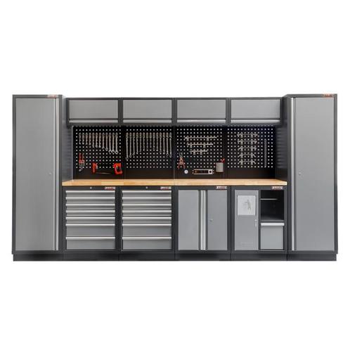 Complete Werkplaatsinrichting, werkbank houten blad,, Doe-het-zelf en Bouw, Werkbanken, Ophalen of Verzenden