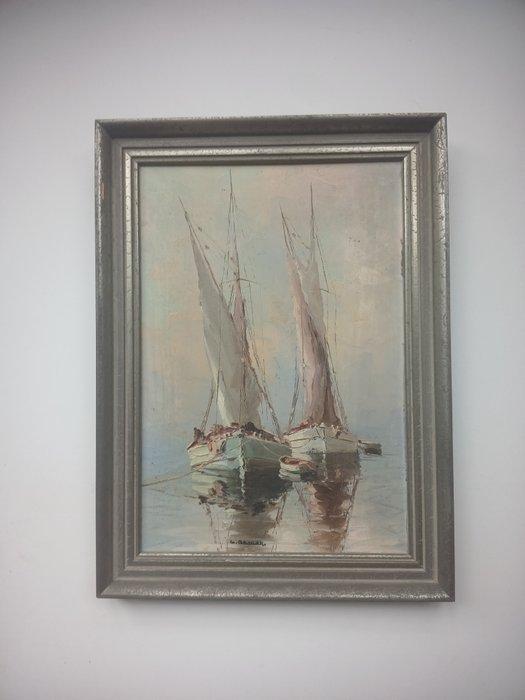 Charle Cermak (1877-1966) - Boten, Antiek en Kunst, Kunst | Schilderijen | Klassiek