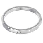 Ring - 18 karaat Witgoud - 0.02ct. tw. Diamant (Natuurlijk), Nieuw
