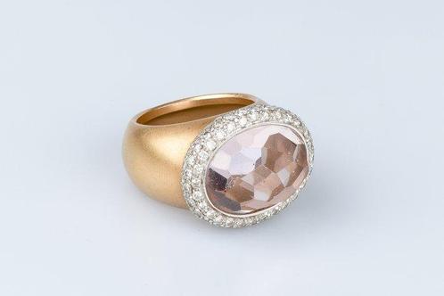 Pomellato - Cocktailring - 18 karaat Roségoud Morganiet -, Handtassen en Accessoires, Antieke sieraden