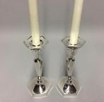 Kandelaar (2) - Stel zilveren kandelaars - Engeland 1945, Antiek en Kunst, Antiek | Zilver en Goud