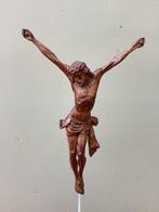 sculptuur, Antieke handgesneden corpus Christi - 49 cm -