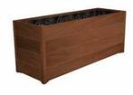 Eikenhouten plantenbak 135x44x45cm - Met bodem, Tuin en Terras, 100 cm of meer, Nieuw, Rechthoekig, 30 tot 60 cm