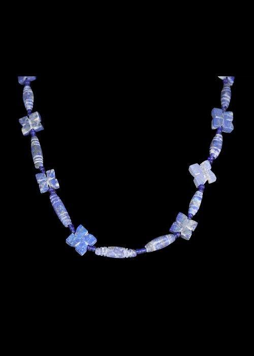 West-Aziatisch Lapis Lazuli Kralenketting (Zonder, Antiek en Kunst, Antiek | Overige Antiek