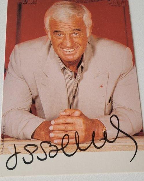French Actor - Jean Paul Belmondo - Autograph, Photo With, Verzamelen, Film en Tv