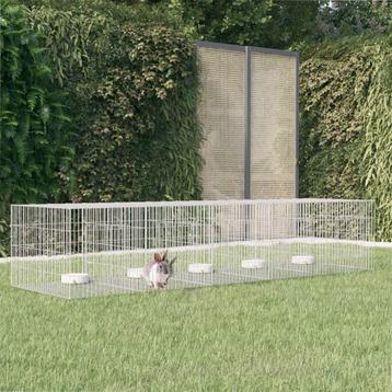 vidaXL Konijnenkooi met 5 panelen 273x79x54 cm beschikbaar voor biedingen