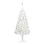 vidaXL Kunstkerstboom met verlichting en kerstballen 240 cm, Diversen, Kerst, Verzenden, Nieuw