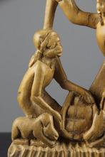 Snijwerk, Afrikaanse Kerstgroep - 20 cm - Hout, Antiek en Kunst