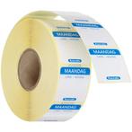 Voedseletiketten | Maandag | Kleurgecodeerd | 1000 Stuks |, Zakelijke goederen, Verzenden, Nieuw in verpakking