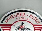 King of bottled beer - Budweiser - Reclamebord - Emaille