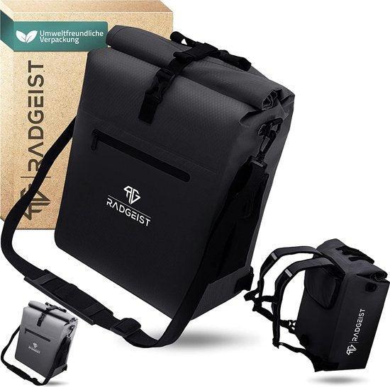 Tweedekans | RADGEIST 3-in-1 fietstas voor bagagedrager,, Audio, Tv en Foto, Foto | Cameratassen, Ophalen of Verzenden