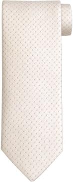 Suitable Stropdas Zijde Dots Off White maat  Heren, Kleding | Heren, Stropdassen, Verzenden, Nieuw, Suitable