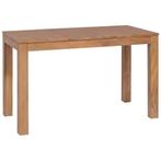 vidaXL Table à dîner Bois de teck et finition naturelle 120x