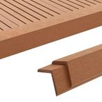 vidaXL Terras hoekplinten 5 st 170 cm HKC lichtbruin, Doe-het-zelf en Bouw, Verzenden, Nieuw