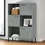 vidaXL Boekenkast met metalen poten OSLO 90x35x128,5 cm hout, Huis en Inrichting, Kasten | Boekenkasten, Verzenden, Nieuw
