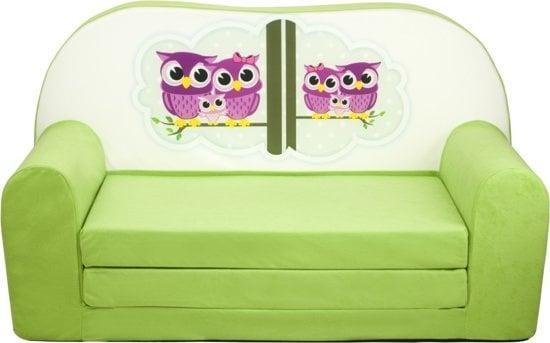 Kinder slaapbank - sofa - groen - logeermatras - 85 x 60..., Kinderen en Baby's, Kinderkamer | Tafels en Stoelen, Nieuw, Ophalen of Verzenden