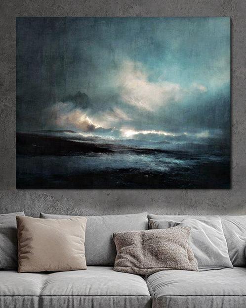 Chrystian Milanowski - Dramatic Waves - XL, Antiek en Kunst, Kunst | Schilderijen | Modern