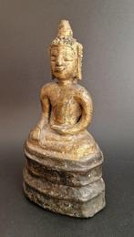 Buddha van 19 cm - Brons - Late Lan Xang - Laos, Antiek en Kunst