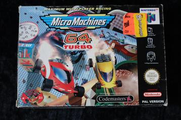 MicroMachines 64 Turbo Nintendo 64 Boxed PAL, Verzenden