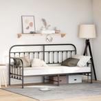 vidaXL Bedframe voor een daybed met hoofdeinde Zwart 75 x, Huis en Inrichting, Verzenden, Nieuw