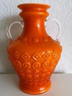 Opalina Fiorentina - Vase -  Orange 1970s Mid Century  -, Antiquités & Art